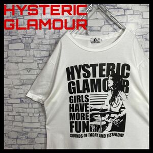 HYSTERIC GLAMOUR ヒステリックグラマー　ヒスガール　ビックプリント　半袖Tシャツ　M 白　