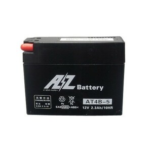 AZ Battery(AZバッテリー) バイク 密閉型MFバッテリー AT4B-5 (YT4B-BS、GT4B-5 互換) JOG(3YJ/3KJ/SA04J/SA12J)｜JOG-Z/ZR(3YK/