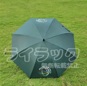 【グリーン】ゴルフ傘 ブルー 長傘 自動オープン 晴雨両用 日焼け防止 紫外線遮断99％ シルバーゴムコーティング