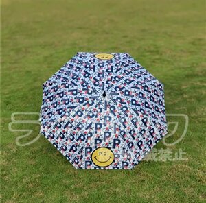 【ホワイト】ゴルフ傘 ブルー 長傘 自動オープン 晴雨両用 日焼け防止 紫外線遮断99％ シルバーゴムコーティング