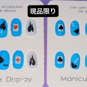 ネイルチップ ディズニーネイル シンデレラ アリス 地雷系 ゆめかわいい