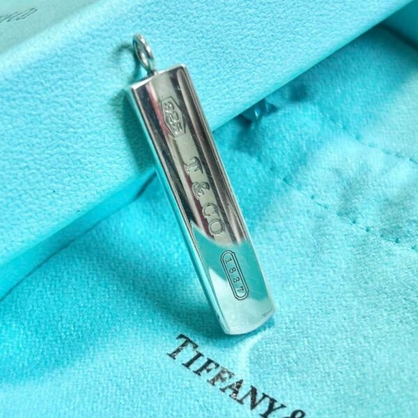 ティファニー　ナローバー　ペンダント　トップ　ネックレス　Tiffany シルバー　美品　1837 ナロー　ユニセックス