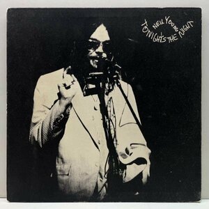US original the first version black gloss ... jacket NEIL YOUNG Tonight's The Night ('75 Reprise) Neal * Young now . that night rice the first times LP