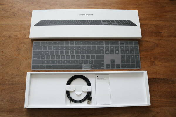 [程度良好/稀少] Apple Magic Keyboard（テンキー付き/US配列）Space Gray Model A1843 MRMH2LL/A スペースグレイ 