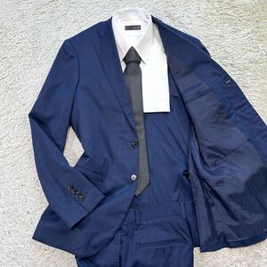  Beams Heart [ popular . color scheme ]BEAMS HEART suit setup tailored jacket stripe blue navy M rank 