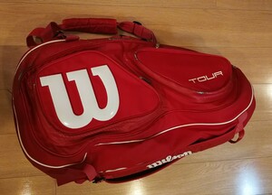 Wilson tennis racket bag . woven model 15 pcs insertion .