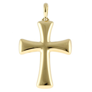  Ponte Vecchio K18 pendant top Cross middle empty 18 gold K18 Gold Gold used beautiful goods limit price cut festival 10-OF