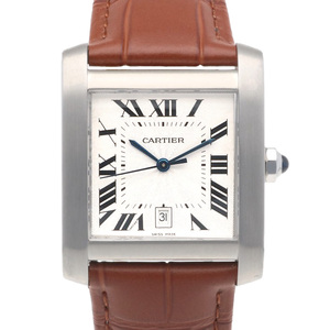 カルティエ タンクフランセーズ XXL 腕時計 時計 ステンレススチール 2564 自動巻き ユニセックス 1年保証 CARTIER 中古 美品