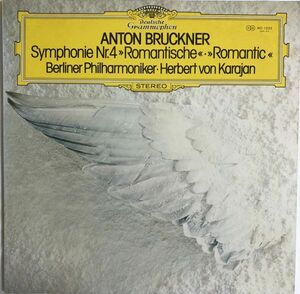 美盤 Herbert Karajan (カラヤン) - Anton Bruckner Symphonie Nr.4 Romantische / MG 1035 / JPN / グラモフォン