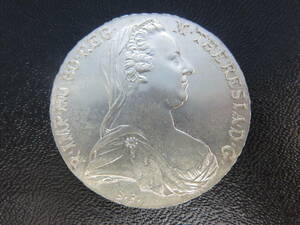 オーストリア銀貨 マリア・テレジア 1780年 アンティーク 28.0g 約W40ｍｍ 1枚