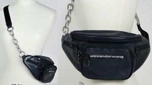 alexanderwang アレキサンダーワン レザー ロゴ ボディバッグ leather body bag チェーン ショルダー b8008