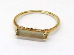 Agete agete кольцо # 11 номер K10 Gold 1.6g женский кольцо *6Fni100