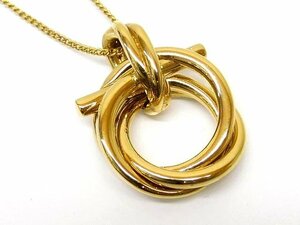 3F chain with translation Ferragamo # gun chi-ni Gold color 751631 necklace lady's Salvatore Ferragamo *6B6Feni10
