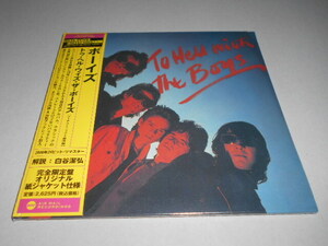 紙ジャケ）ボーイズ／トゥ・ヘル・ウィズ・ザ・ボーイズ