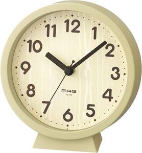MAG(マグ) 置き時計 アナログ コンポート 静音 連続秒針 置き掛け兼用 ナチュラル W-770N-Z