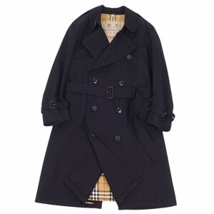 極美品 バーバリー BURBERRY トレンチコート THE KENSINGTON ケンジントン 裏チェック 英国製 アウター メンズ 46 cf06ml-rm05f10446