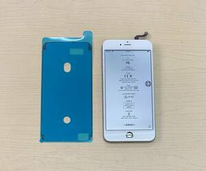 中古品 iPhone 6s Plus フロントパネル 　タッチ スライド 操作出来ました、カラー白、防水シール付き 、ジャンク