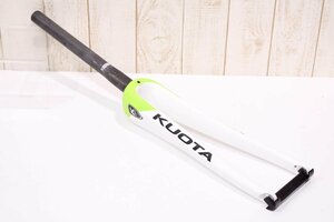 ★KUOTA クオータ KIRAL 2015 カーボンフォーク 1-1/8,1-1/4 コラム残長290mm 700c QR 100mm 超美品