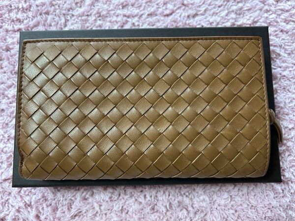 ボッテガヴェネタ 未使用 BOTTEGA VENETA 長財布 ブラウン
