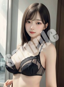 AI美女 AIイラスト A4ポスター 写真用光沢紙使用 高画質 AIアート AIグラビア コスプレ かわいい 女の子 美人 美少女 水着　ab0260