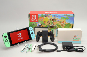 [中古]Nintendo Switch あつまれ どうぶつの森セット [Joy-Con オリジナルデザイン] HAD-S-KEAGC