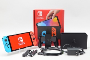 [中古]Nintendo Switch 有機ELモデル 2021 [Joy-Con(L)ネオンブルー/(R)ネオンレッド] HEG-S-KABAA