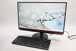 [中古]NEC LAVIE Direct DA(H) Desk All-in-one GD277E/CA PC-GD277ECAA ラズベリーレッド