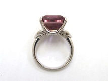 Pt900 アメトリン12.98ct D0.33ct 15号 リング 送料無料 /R3404_画像7