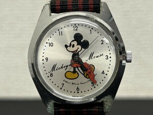 稼働品　A3　SEIKO　セイコー　5000-7000　Mickey Mouse　ミッキーマウス　手巻き　ブランド腕時計　メンズ腕時計　現状品