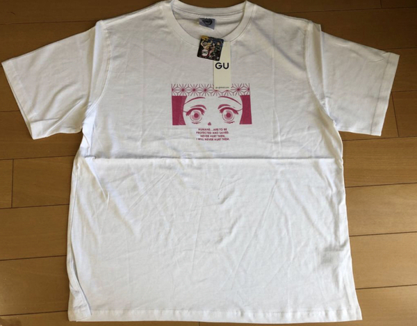 新品 ユニクロ 鬼滅の刃 GU 禰豆子 Tシャツ XLサイズ タグ付き