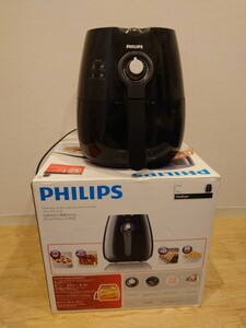 sr1234 062 動作品 PHILIPS ノンフライヤー 黒 HD9220 フィリップス 調理器具 家電 キッチン用品 現状品 中古