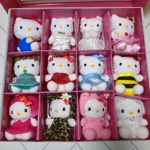 1 jpy start rare goods Hello Kitty premium collection soft toy 12 body set Sanrio Kitty period thing rare 