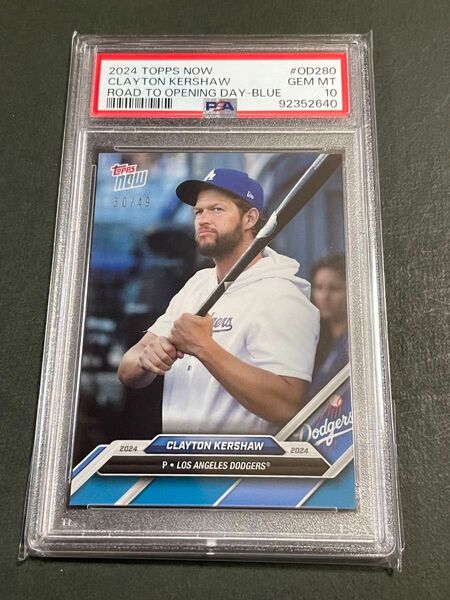 PSA10 49シリ クレイトン・カーショー dodgers ドジャース 2024 ROAD TO OPENING DAY
