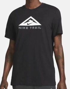 新品 送料込 NIKE DRI-FIT TRAIL S/S TEE Lサイズ 黒 ナイキ ドライフィット トレイル ランニング Tシャツ RUNNING