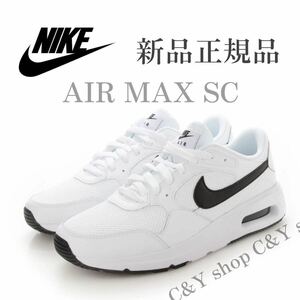 26.5cm новый товар NIKE AIR MAX SC Nike air max спортивные туфли обувь белый чёрный белый черный мужской aCW4555-102