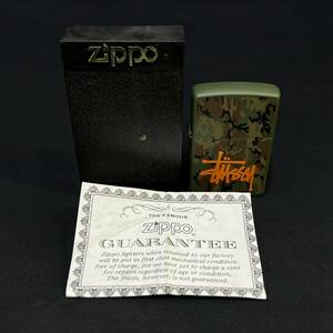 BEg020R 60 ⑤ 未使用 ケース付 ZIPPO STUSSY ジッポ ステューシー 迷彩柄 オイルライター