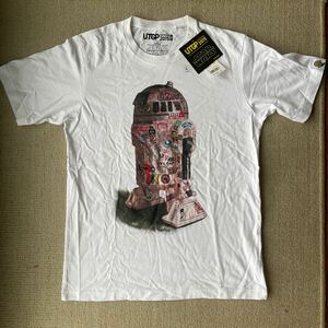 UTGP 2015年 ユニクロ UT STAR WARS スターウォーズ　R2-D2の白Tシャツ　Lサイズ 未使用タグ付き