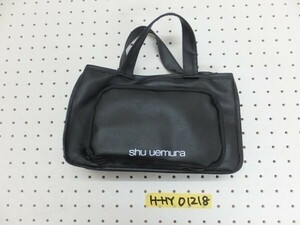 shuuemura Shu Uemura lady's cosmetics many storage Mini bag make-up pouch black 