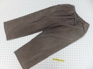 EMPTATION женский укороченные брюки длина хлопок широкий брюки Brown 