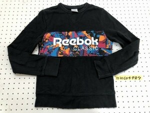 Reebok CLASSIC リーボック レディース ビッグロゴ スウェットトレーナー 小さいサイズ XS 黒