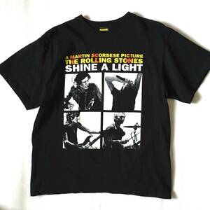 当時物 2008年 試着のみ The Rolling Stones 映画 &#34;SHINE A LIGHT&#34; マーティン・スコセッシ 記念 オフィシャル Tシャツ