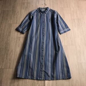 100 jpy start * north object North objet d'art kto stripe One-piece 