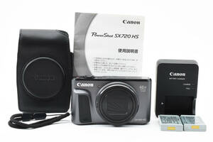 【美品】 Canon キャノン Power Shot SX720HS パワーショット コンパクトデジタルカメラ ブラック #5759