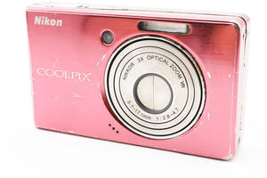 【並級】 Nikon ニコン COOLPIX クールピクス デジタルカメラ デジカメ ラズベリーレッド S510 #5935