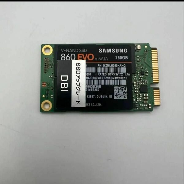 SAMSUNG V-NAND 860EVO MZMLH250HAHQ SSD250GB mSATA