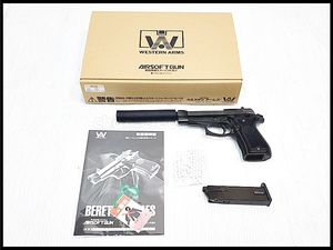 福岡)美品 WA ベレッタ M84FS サイレンサーモデル ガスブローバック