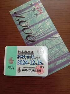 神姫バス乗車券とイオン商品券
