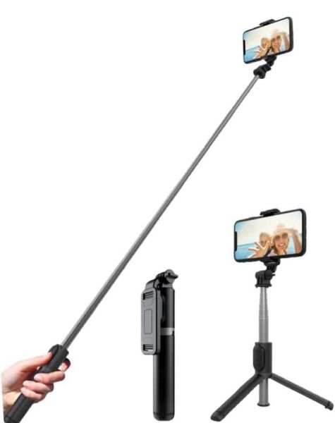 自撮り棒 ミニ三脚 セルカ棒 スマホ三脚 スマホスタンド 三脚 無線 リモコン