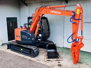 日立 ZX75us-3 油圧ショベル Excavator 倍速included オートアイドル 油圧フォーク ハサミ 標準バケットset パッドNew item Back cameraYes 