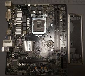 【動作確認済】ASRock B360M LGA1151(Intel第8世代/第9世代) マイクロATX マザーボード BIOS最新化(B360M-HDV) IOパネル付属①